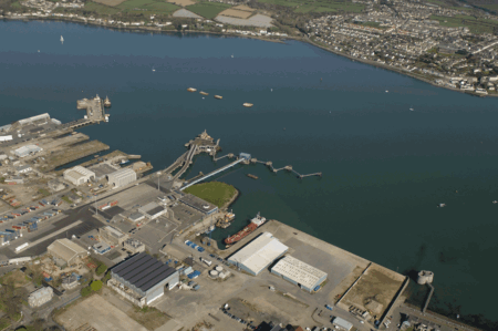 Wave energy firm completes pump testing ahead of device deployment East Aspect aerial Pembroke