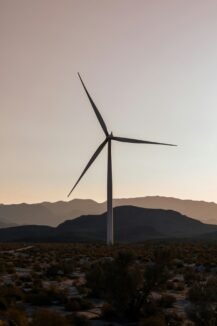 The Role of Emerging Technologies in Renewable Energy Systems a wind turbine in the middle of a desert